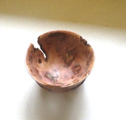 This apple bowl won a commended certificat for Bob Fryer
